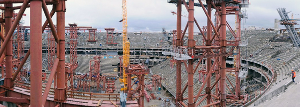 Строительство футбольного стадиона Зенит-Арена